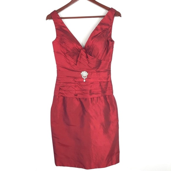 NWT Sarah Danielle Red Dress With Jacket - Picture 3 of 10